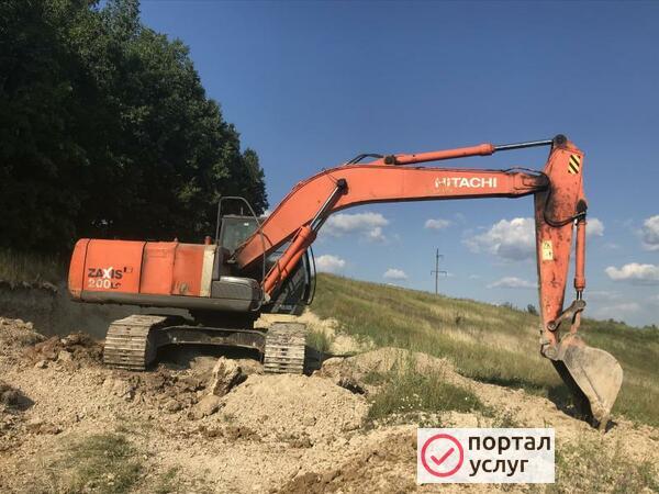 Фото рытье котлованов,траншей и канализации 