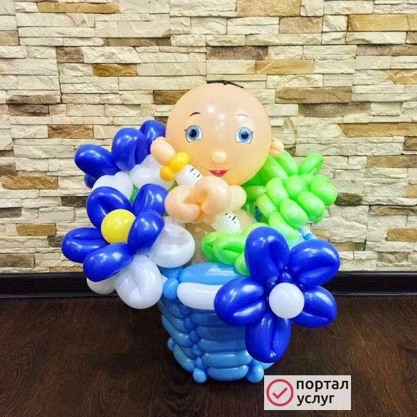 Фото Фигуры и букеты из шаров