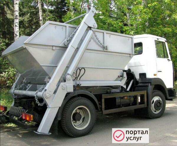 Фото Вывоз мусора контейнером 