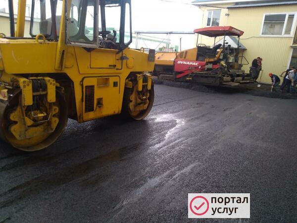 Фото Асфальтирование дороги 