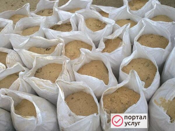 Фото Опилки в мешках