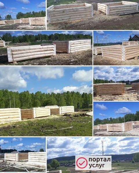 Фото Срубы для бани 3х5, 4х4, 4х6, 5х7 из осины и сосны