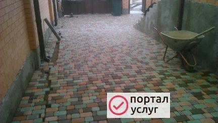 Фото Укладка тротуарной плитки
