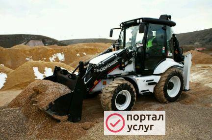 Фото Услуги экскаватора погрузчика
