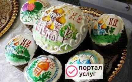 Фото Куличи расписные на Пасху