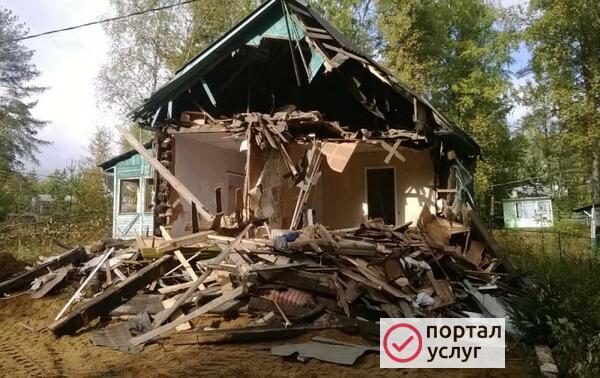 Фото снос домов вывоз мусора 