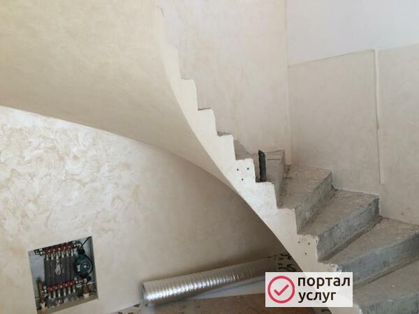 Фото Бетонные монолитные лестницы.