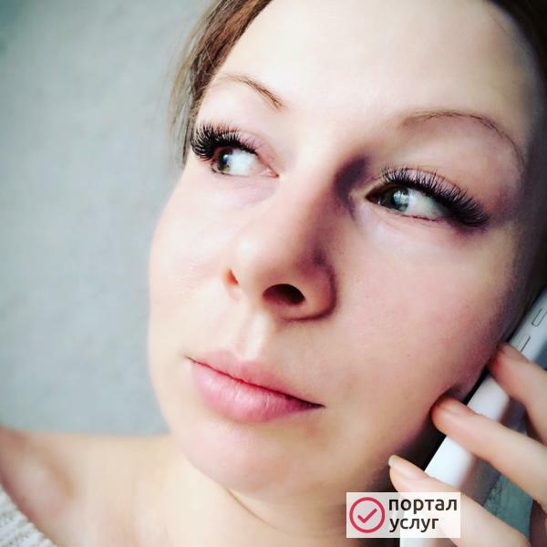 Фото Наращивание ресниц на дому 