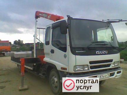 Фото Услуги крана-манипулятора-эвакуатора