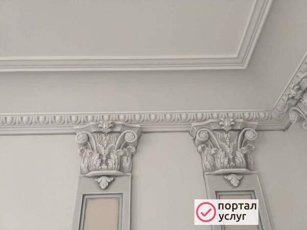 Фото Роспись лепнины
