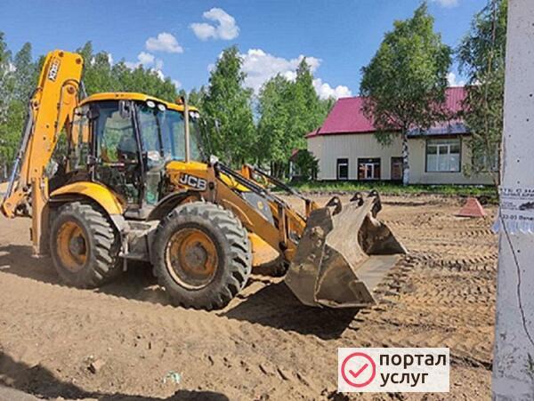 Фото Услуги экскаватора-погрузчика, самосвалов 6-20м3