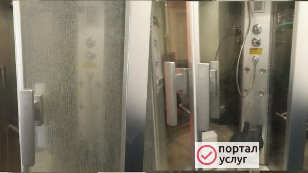 Фото Чистка душевых кабин