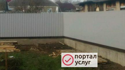 Фото Строительство забора