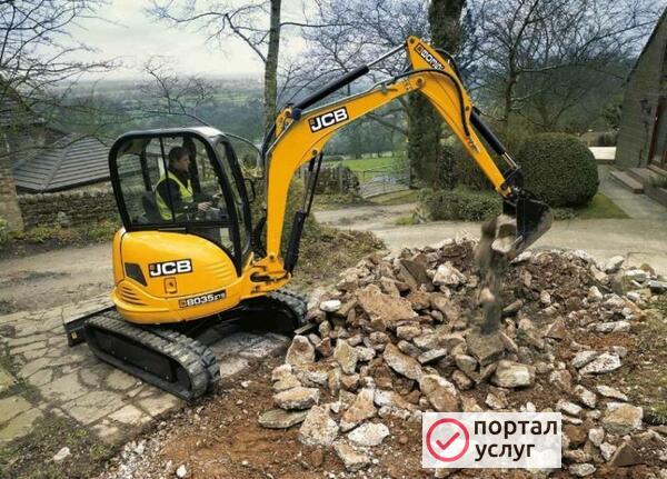 Фото Услуги Мини-экскаватора JСВ
