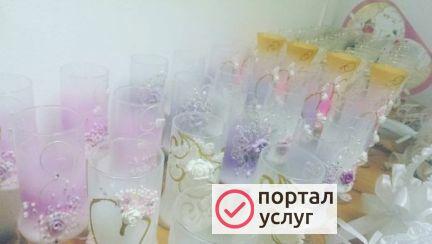 Фото Бокалы на свадьбу