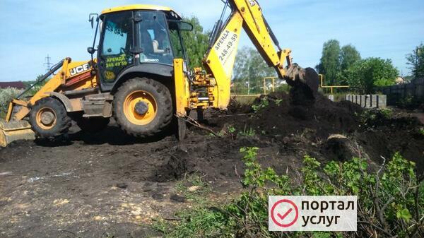 Фото аренда экскаватора погрузчика JСВ