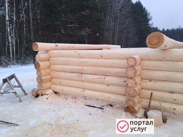 Фото Ручная рубка бань