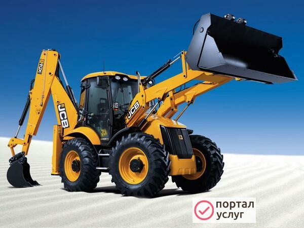 Фото Услуги экскаватора погрузчика JСВ