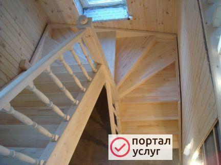 Фото Изготовление деревянных лестниц