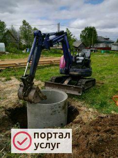 Фото Септик, колодцы. Установка