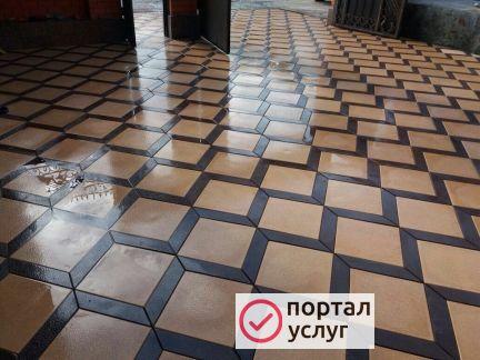 Фото Укладка тротуарной плитки