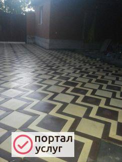 Фото Укладка тротуарной плитки