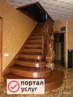 Фото Лестницы деревянные