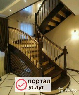 Фото Лестницы деревянные