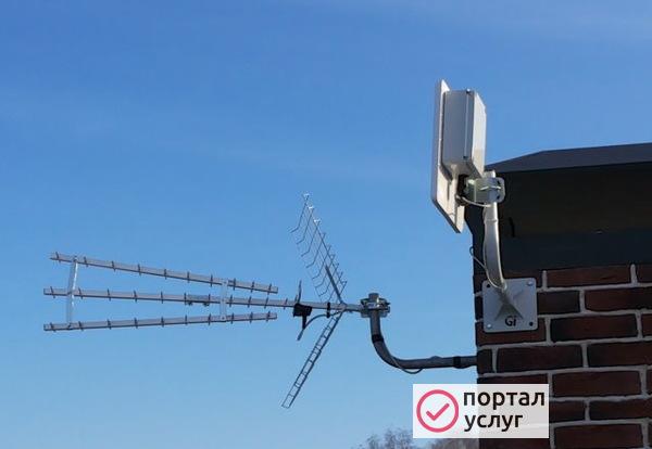 Фото Установка спутниковых антенн