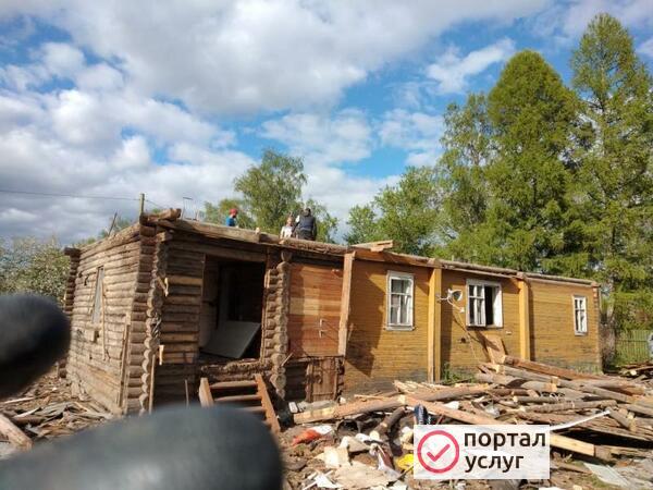Фото снос домов вывоз мусора 