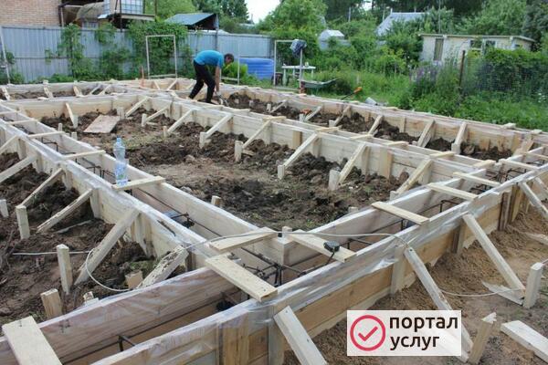 Фото Строительство фундамента