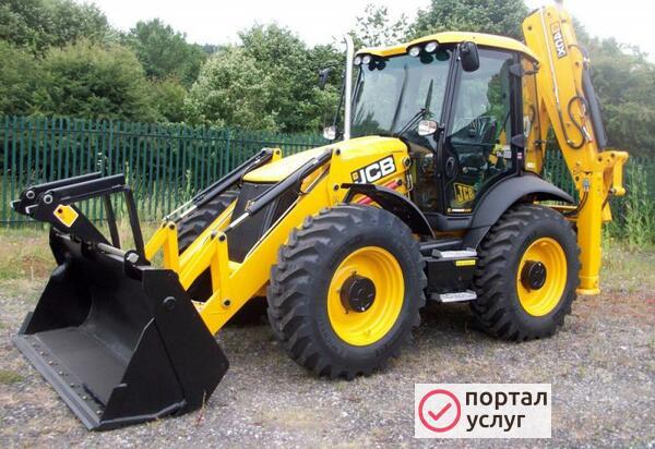 Фото Услуги экскаватора-погрузчика