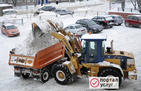 Фото Вывоз снега 