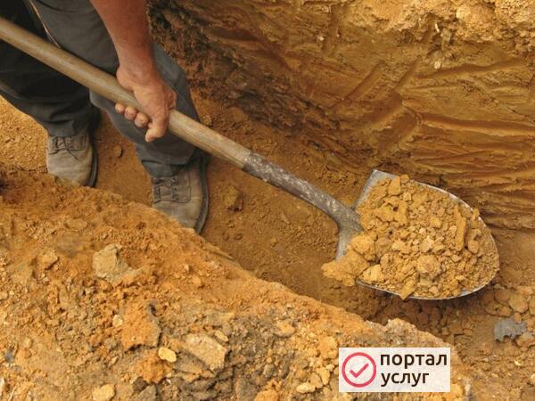 Фото Копка траншей, земляные работы 