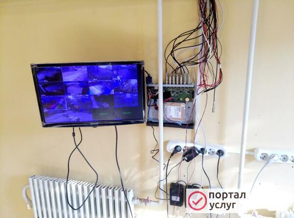 Фото Установка видеонаблюдение
