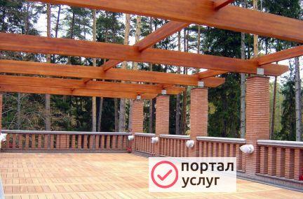 Фото Деревянный навес