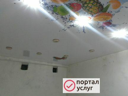Фото Фотопечать на натяжном потолке