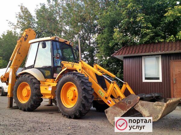 Фото Услуги экскаватора погрузчика