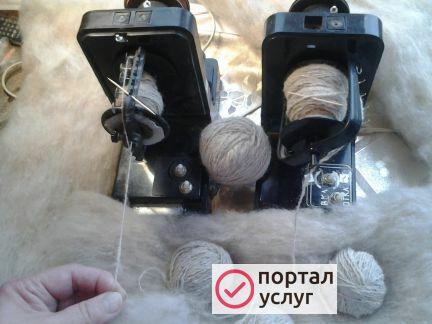 Фото Пряду шерсть собак и кошек. 