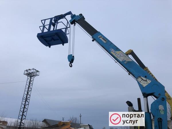 Фото Услуги манипулятора эвакуатор корзина 