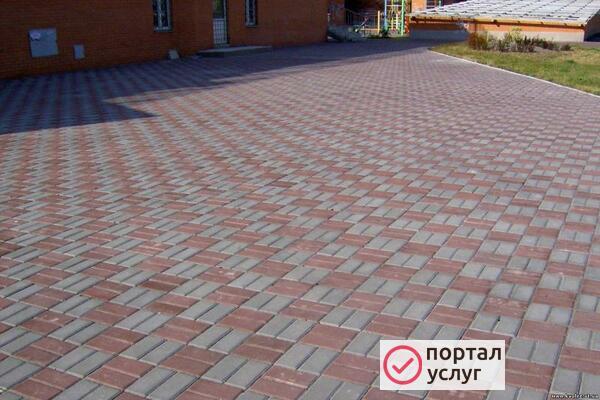 Фото Укладка тротуарной плитки