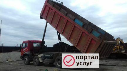 Фото Услуги самосвала, щебень, песок, отсев, горелик