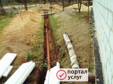 Фото Копка траншей