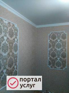 Фото Поклейка обоев