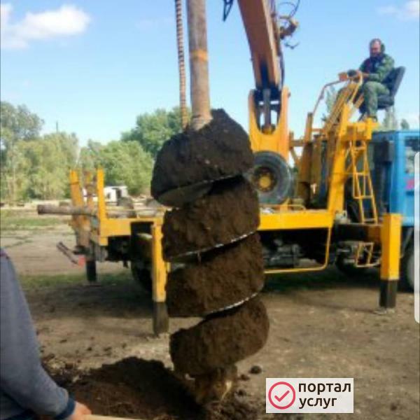 Фото Бурение свай 