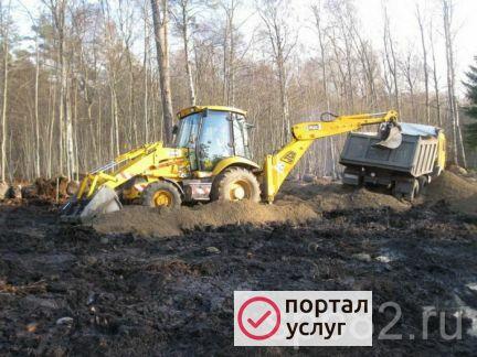 Фото Засыпка участков разработка участка