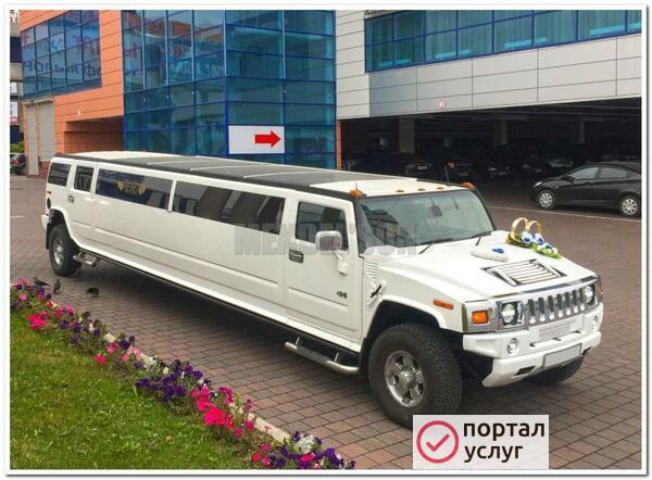 Фото ЛИМУЗИН ХАММЕР H2 С ПАНОРАМНОЙ КРЫШЕЙ