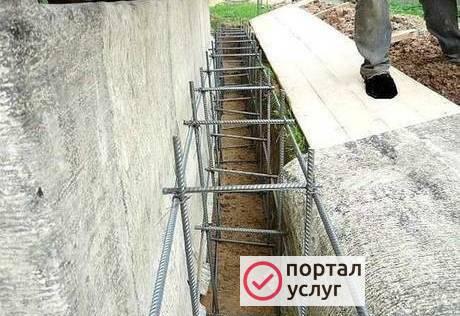 Фото Укрепление фундамента.
