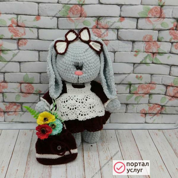 Фото Вязаная игрушка ручной работы.
