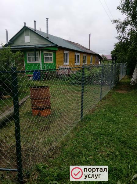 Фото Забор из сетки рабица